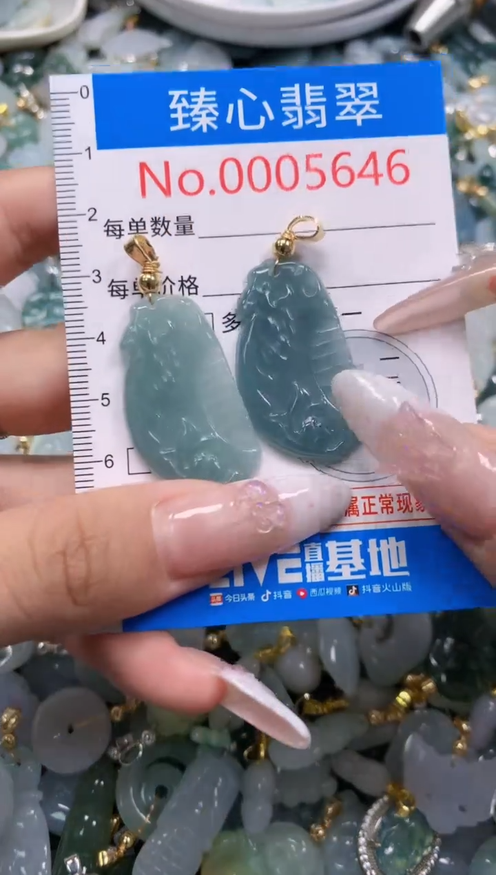 翡翠未镶嵌吊坠(不含链)5646