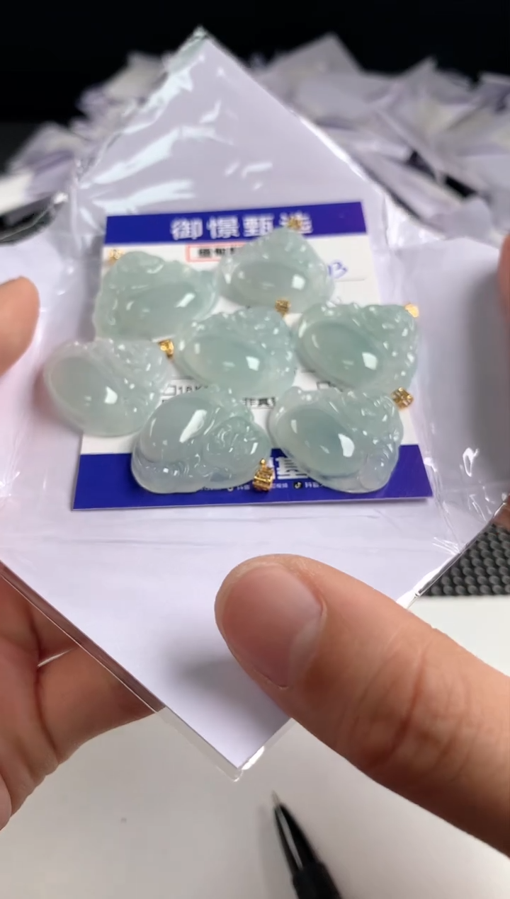 【闪购商品】翡翠颈饰18K金镶嵌多样性发货其一51