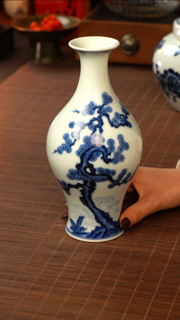 【闪购商品】杯待月观山松竹梅橄榄瓶