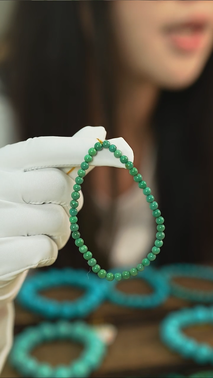 未镶嵌绿松石手串高瓷