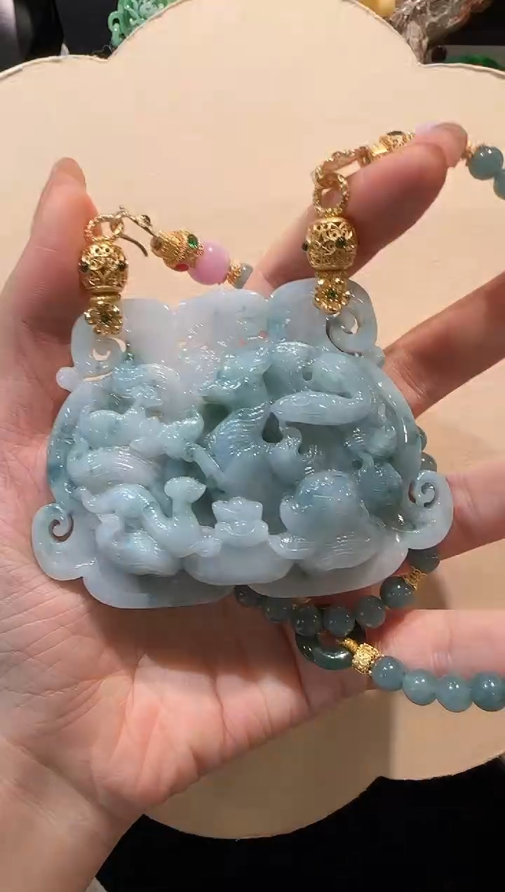 【闪购商品】翡翠颈饰未镶嵌国风