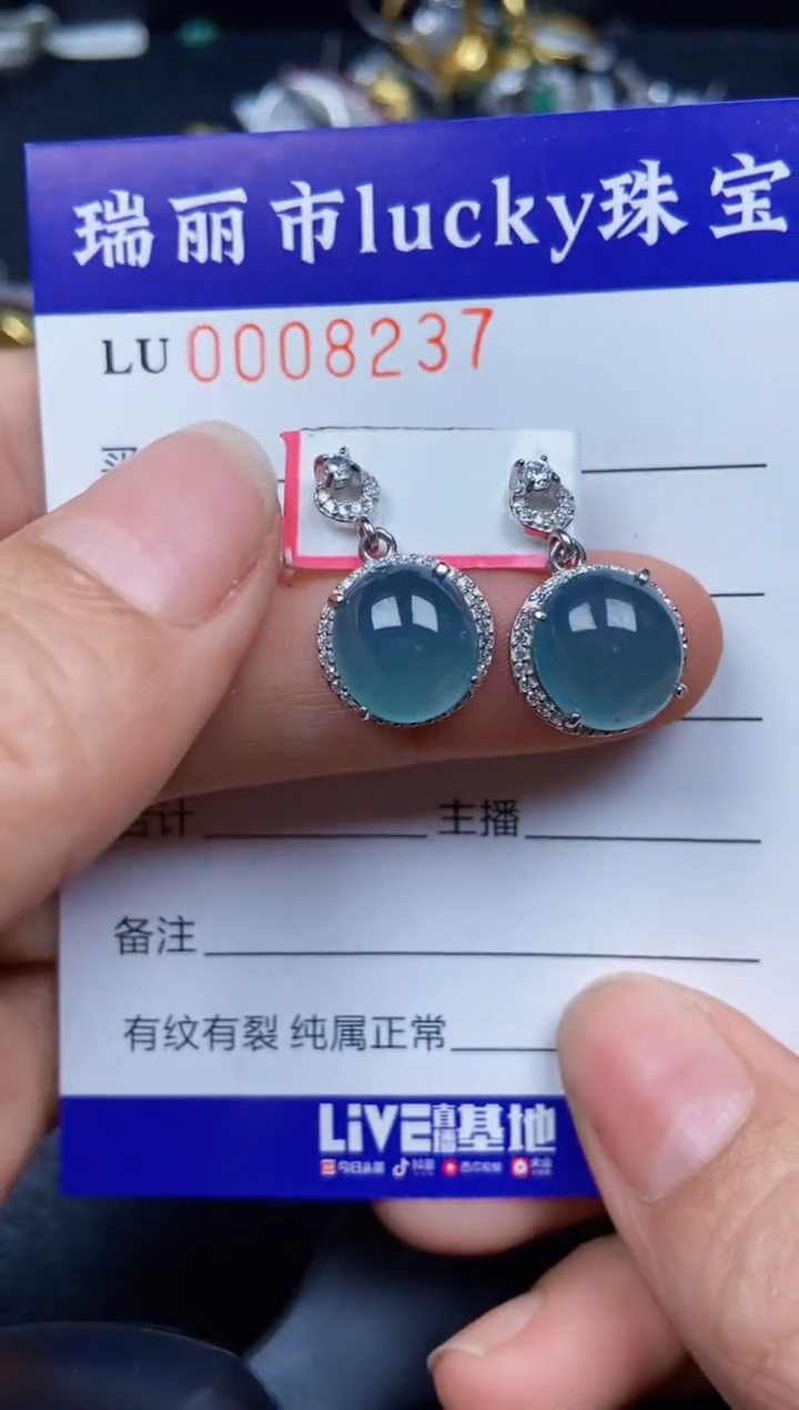 【闪购商品】翡翠颈饰银S925镶嵌8237