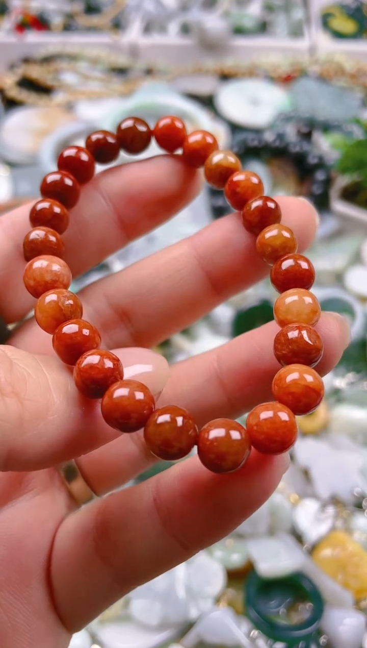 【闪购商品】翡翠颈饰未镶嵌7-8mm/Y/翡翠A货一图一物