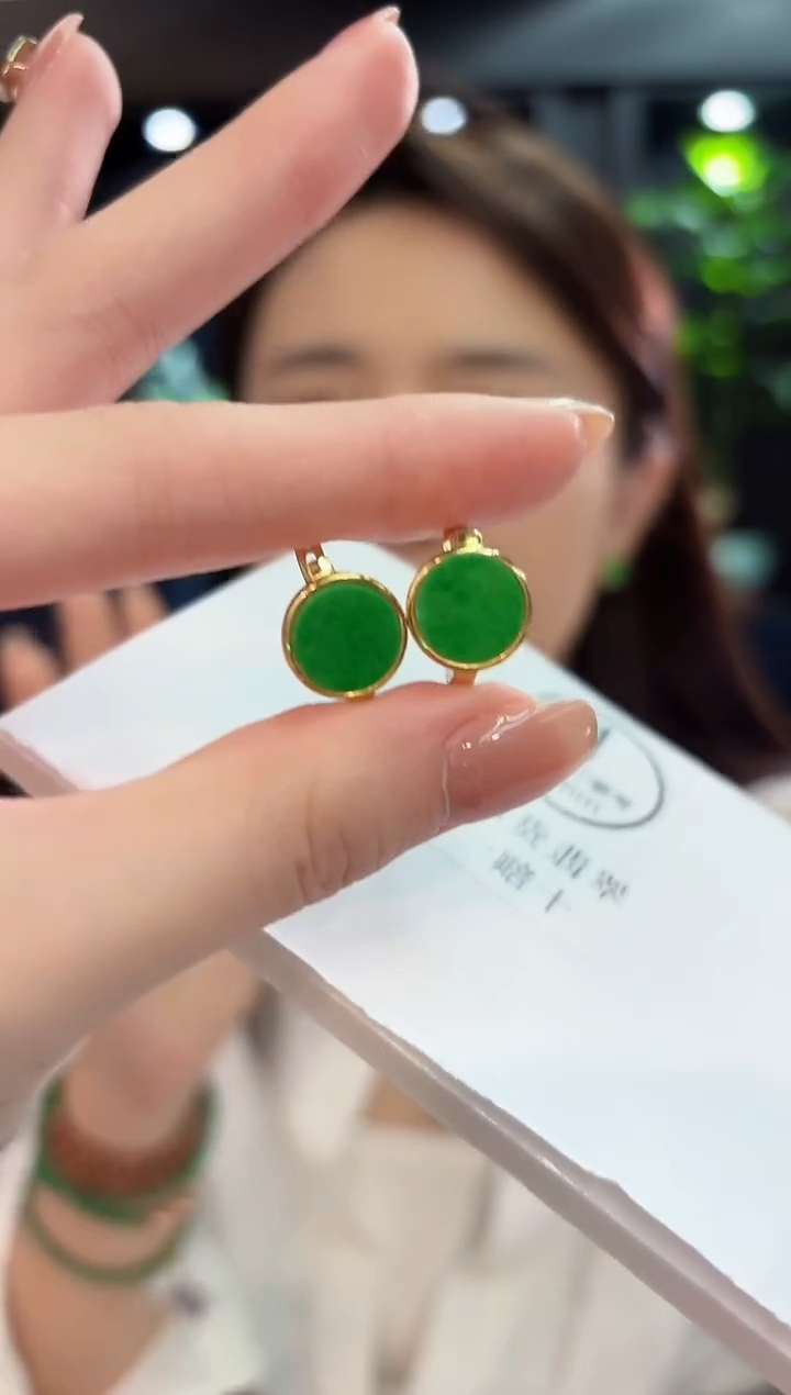 未镶嵌翡翠耳饰缅甸A货/多样性发货/一件