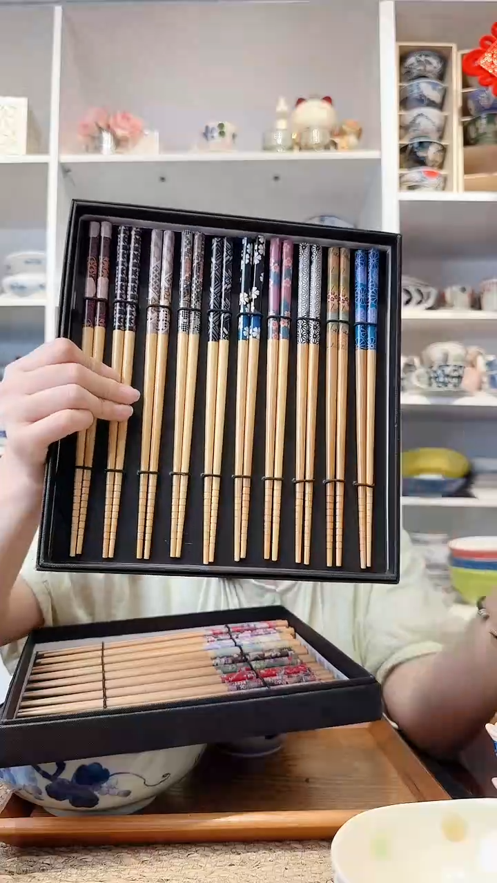 陶瓷【十双】日本进口筷子套装