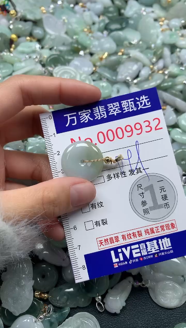 吊坠(不含链)未镶嵌翡翠9932