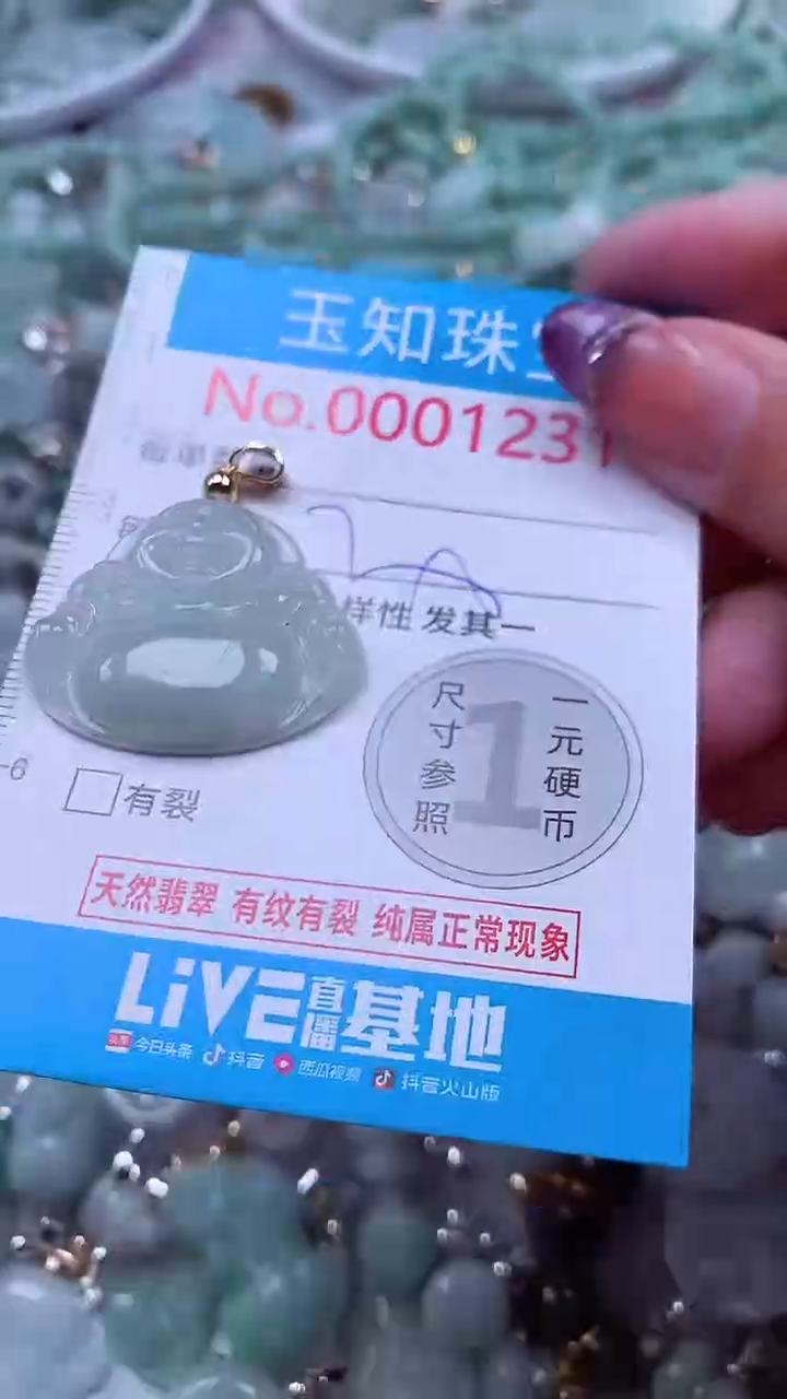 翡翠未镶嵌吊坠(不含链)1231