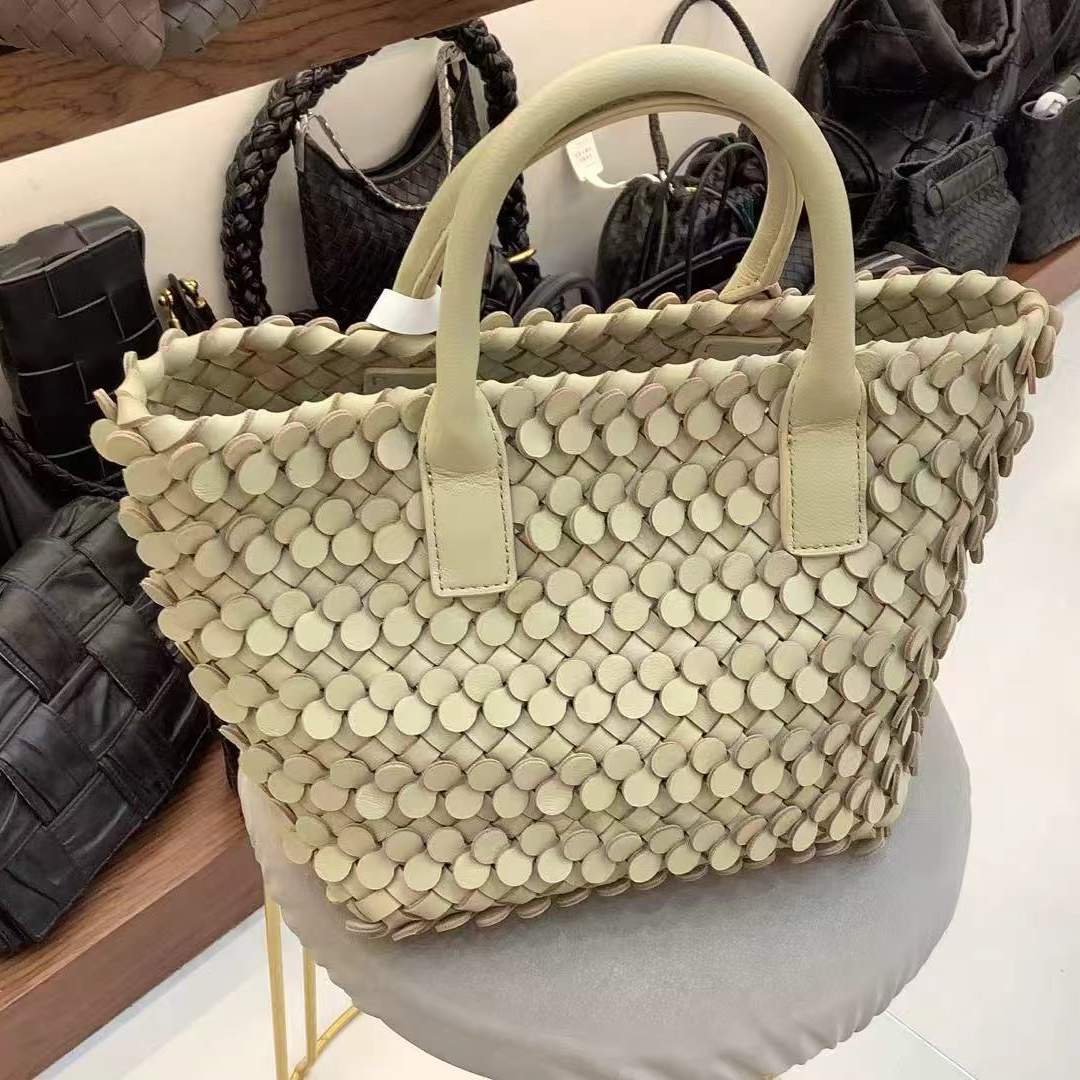 [金包皮具]鱼鳞编织包