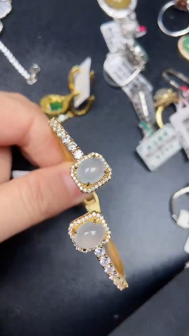 银S925镶嵌戒指翡翠3580