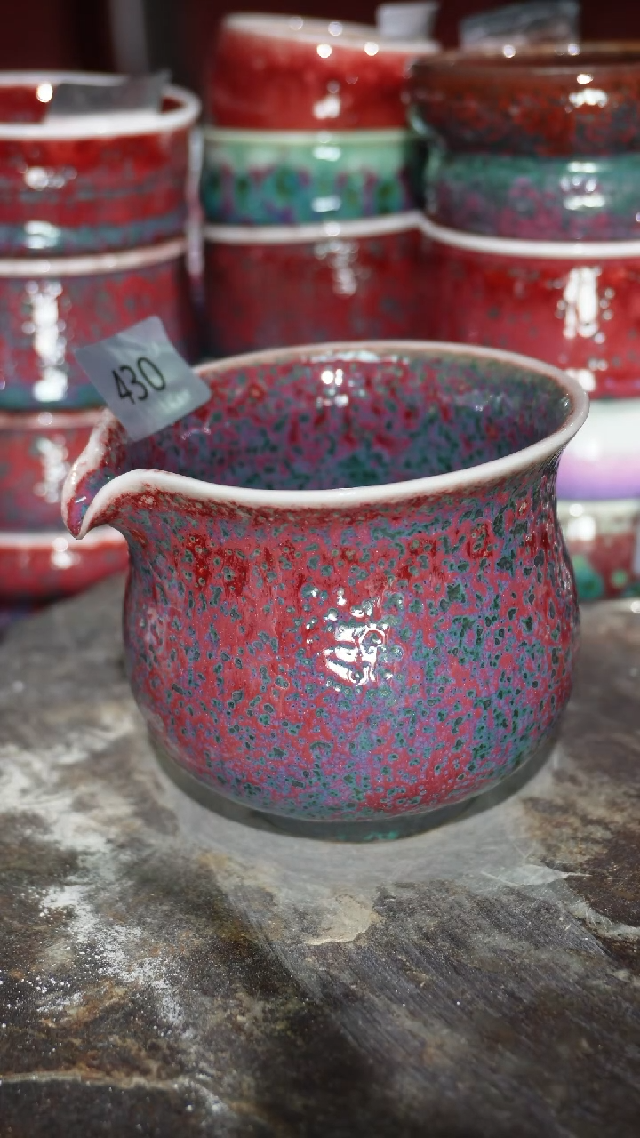 摆件陶精品窑变钧瓷茶器