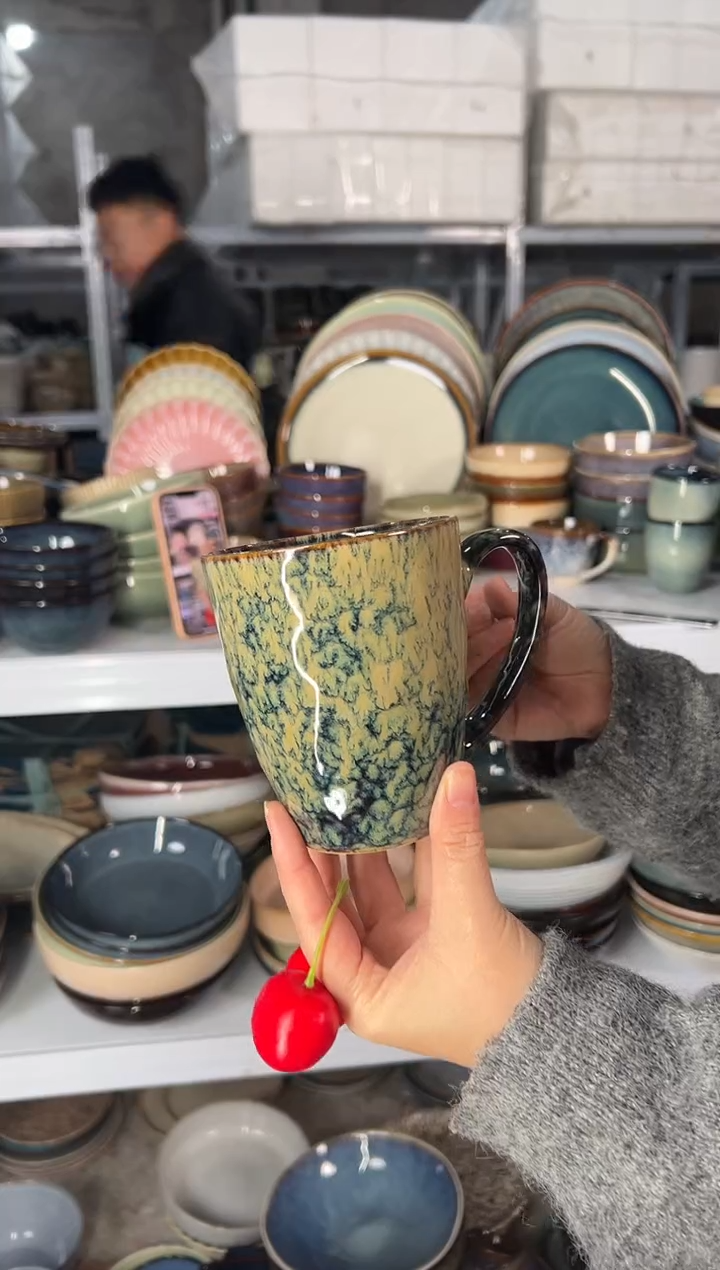 陶瓷外贸尾货瑕疵满20包邮X 水杯