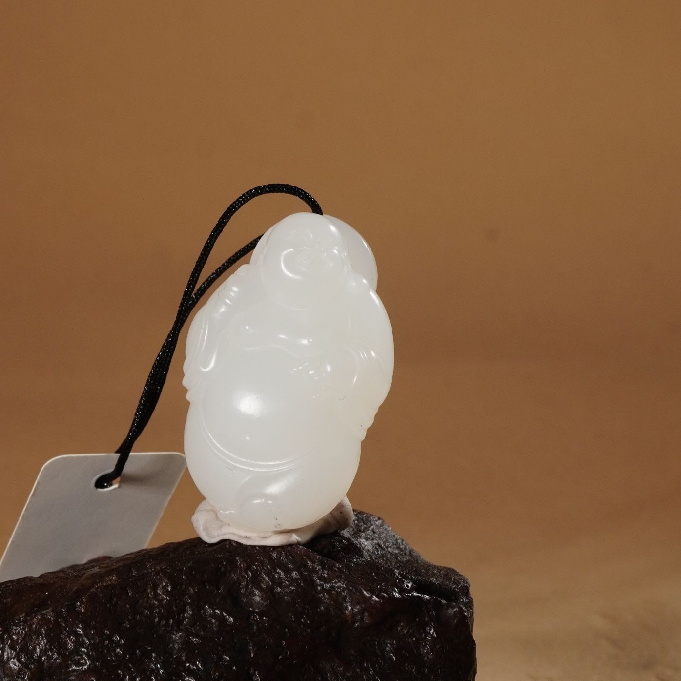 HW160039和田玉白玉弥勒吊坠