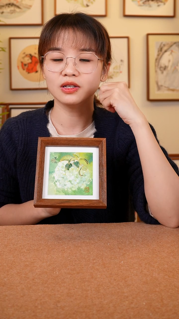 竖款鹿鸣现代美术馆-岳倚竹老师作品