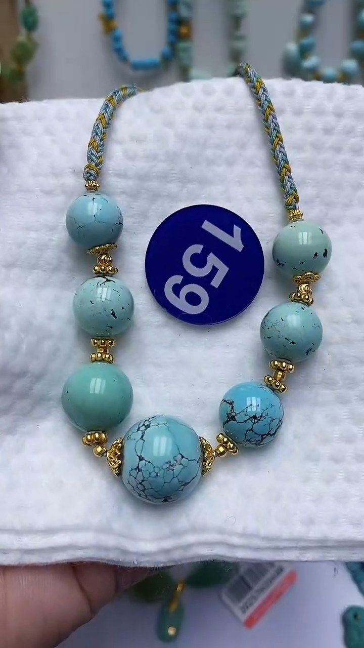 【闪购商品】绿松石项链银S925镶嵌159