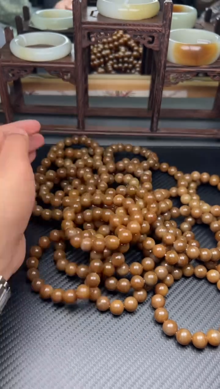 未镶嵌手串和田玉若羌微色差卡12多样性发货拍一发一m
