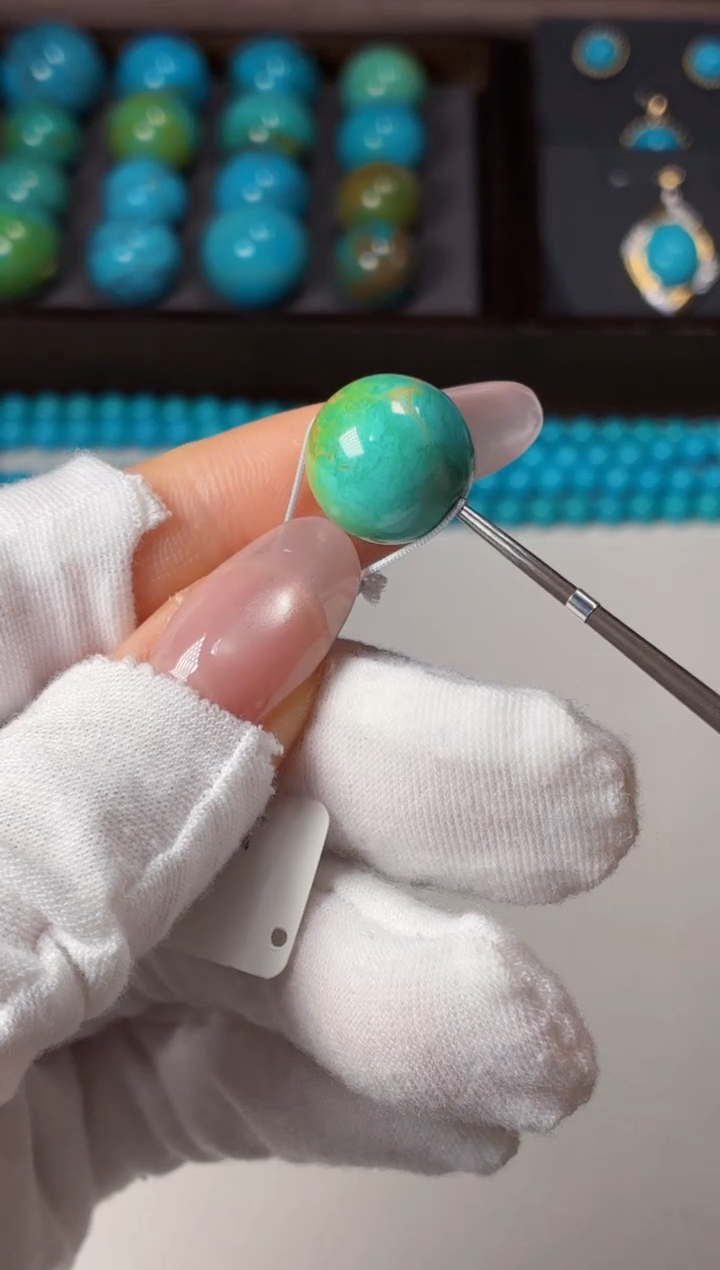 合金绿松石吊坠(不含链)1