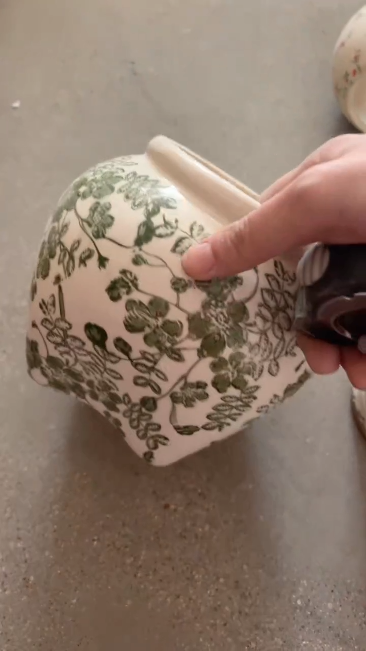 【闪购商品】陶瓷花盆高15.5cm内口10cm