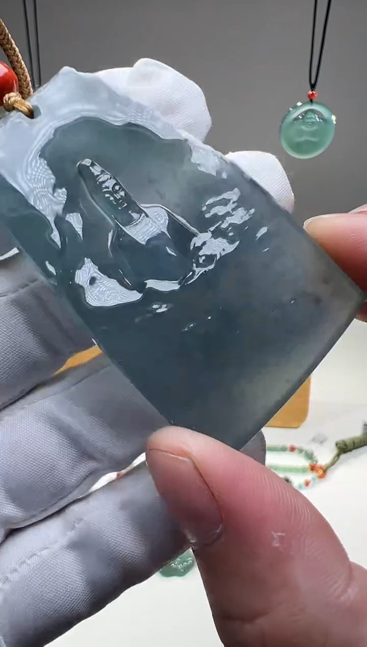吊坠(不含链)未镶嵌翡翠小**生观音