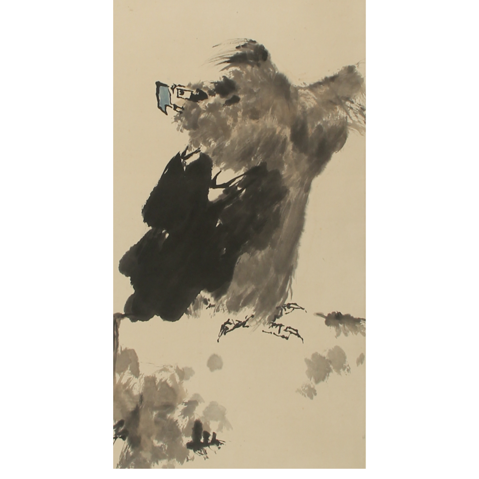 LOT.2358 《鹰》69*44cm 纸本水墨立轴