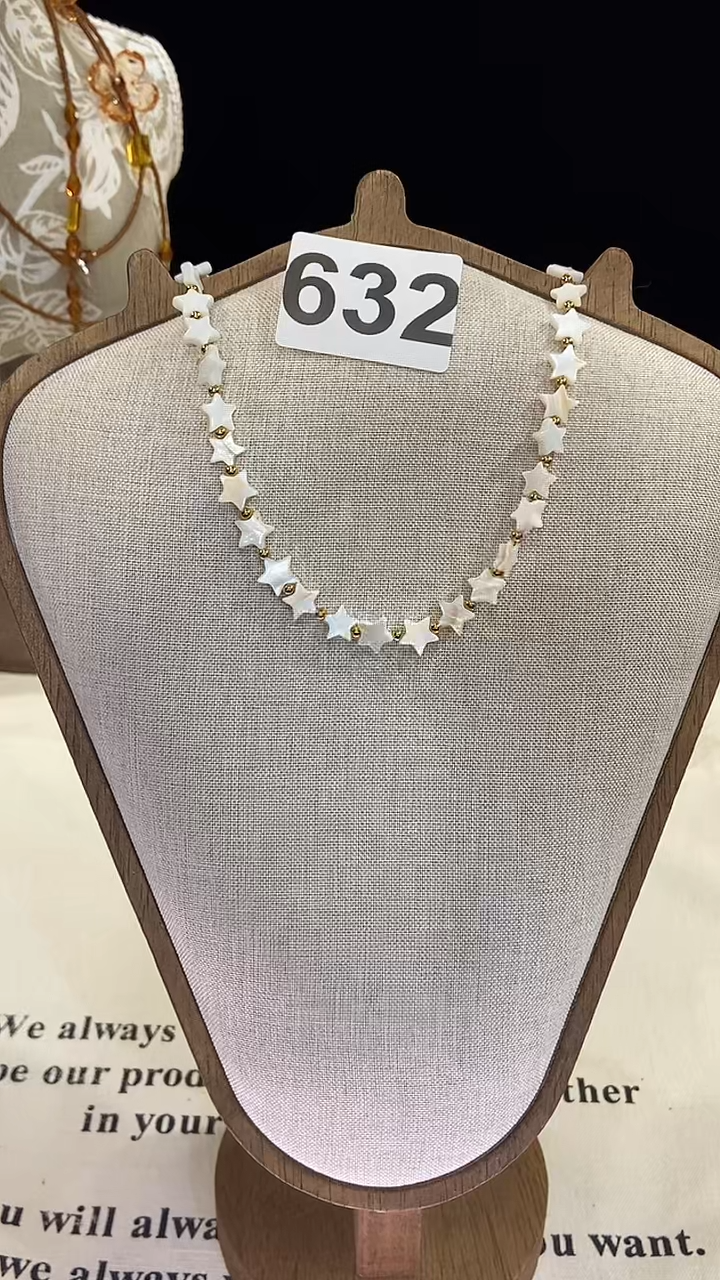 项链钛钢淡水珍珠632