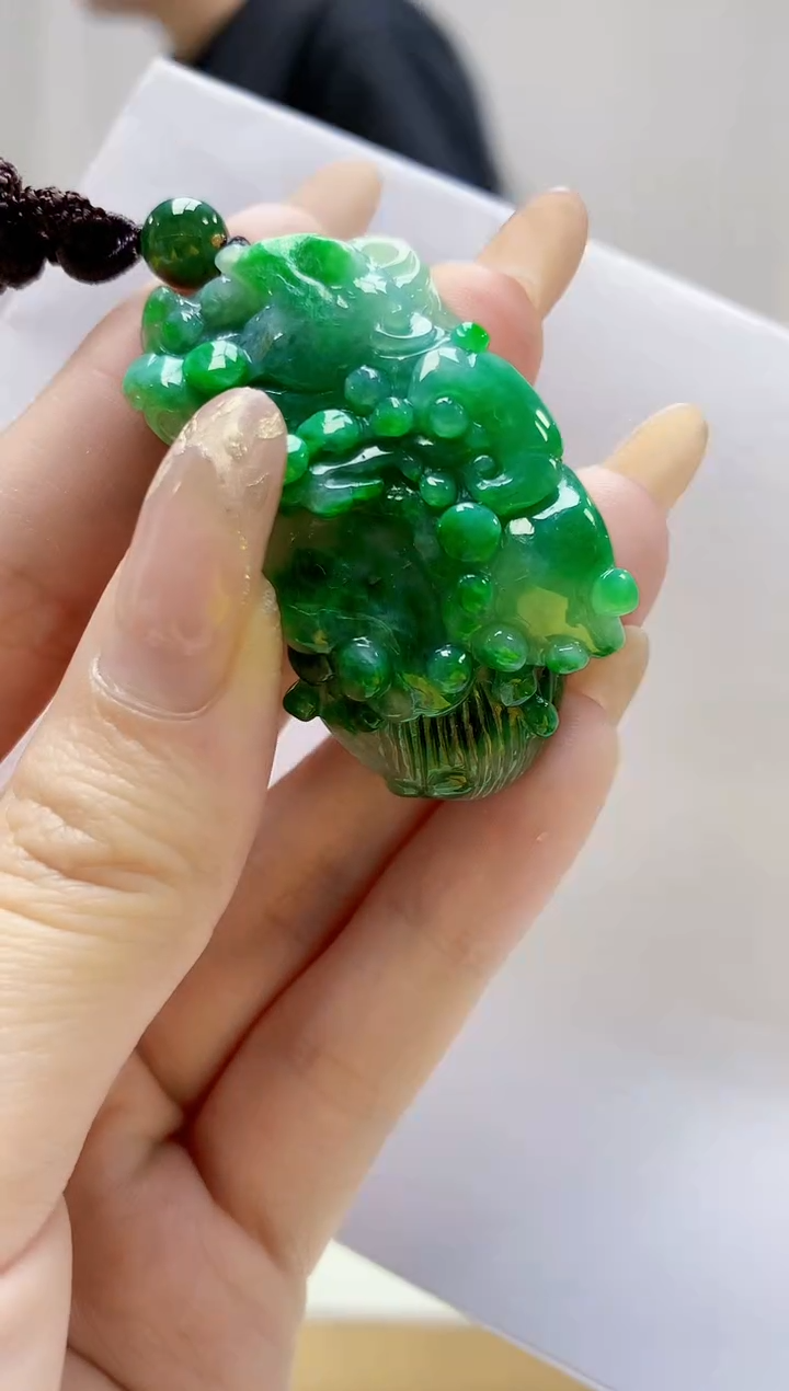 未镶嵌定制翡翠4917jw-毛货挂件48