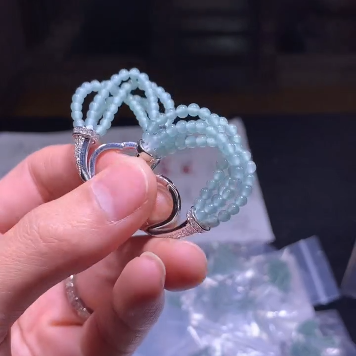 【关老板//专属】天然A货翡翠蛋面耳饰*gyl/111/多样性发/1对