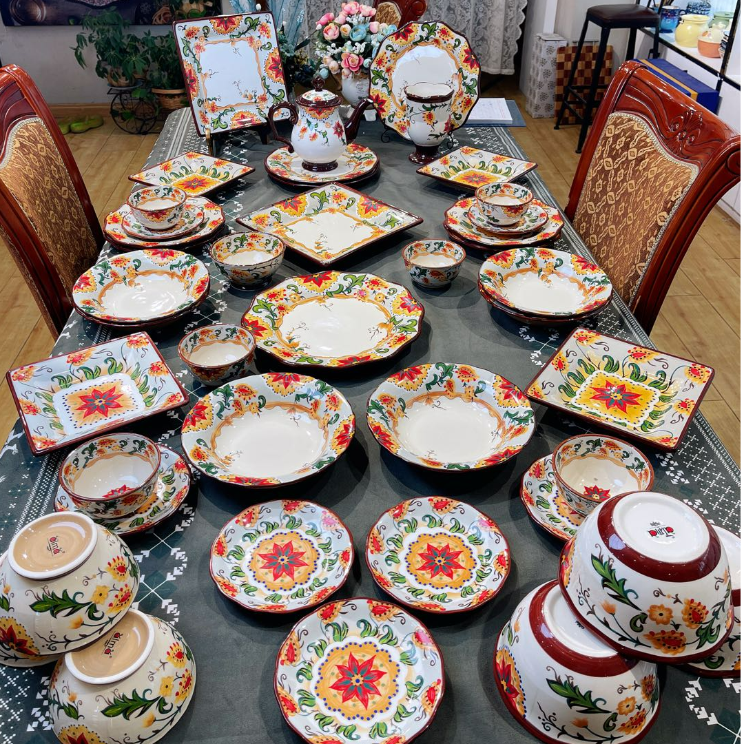 阿勒玛 新疆包邮（秋日花语）家用加厚防烫装欧式套装