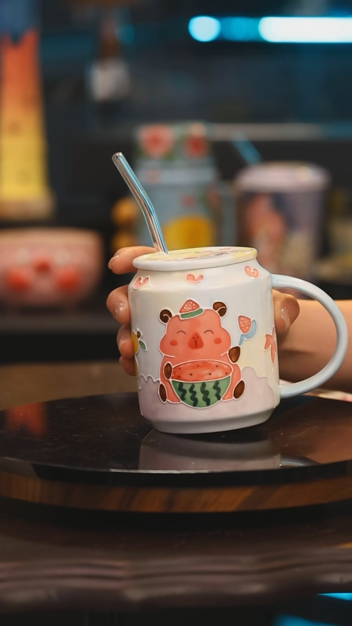 【闪购商品】摆件景德镇设计师釉下彩绘陶瓷