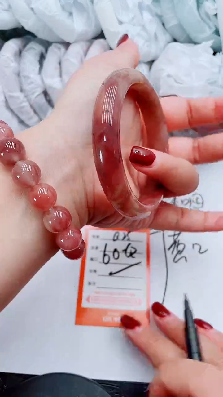 【闪购商品】石英质玉手镯合金Q25-61-62