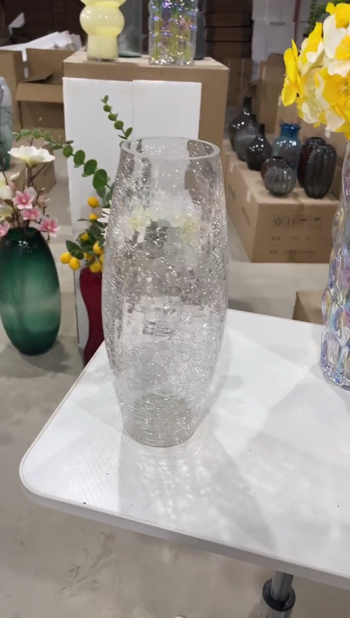 【闪购商品】无铅玻璃透明冰裂细款