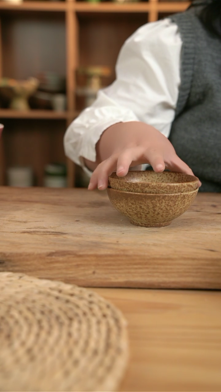 【闪购商品】沙漠落日黄的4.8英寸小圆碗2个