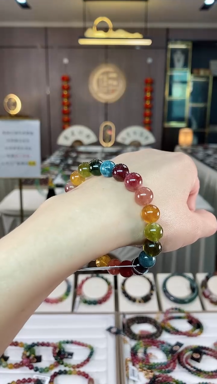 【闪购商品】碧玺单圈手串9mm+未镶嵌（多样性发一条）hon