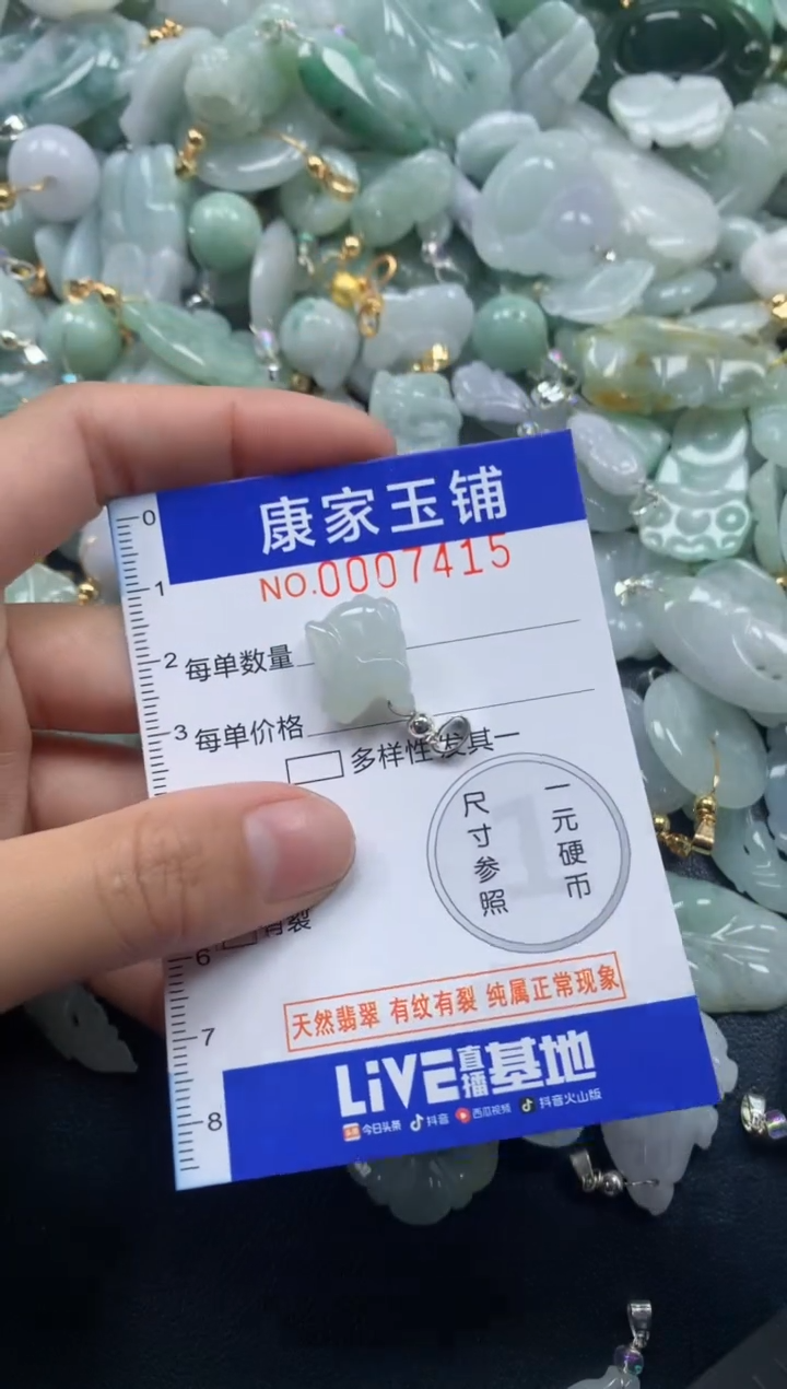 颈饰未镶嵌翡翠7415