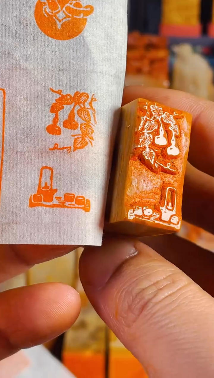 【闪购商品】老挝石印石手工篆刻《禅茶一味》