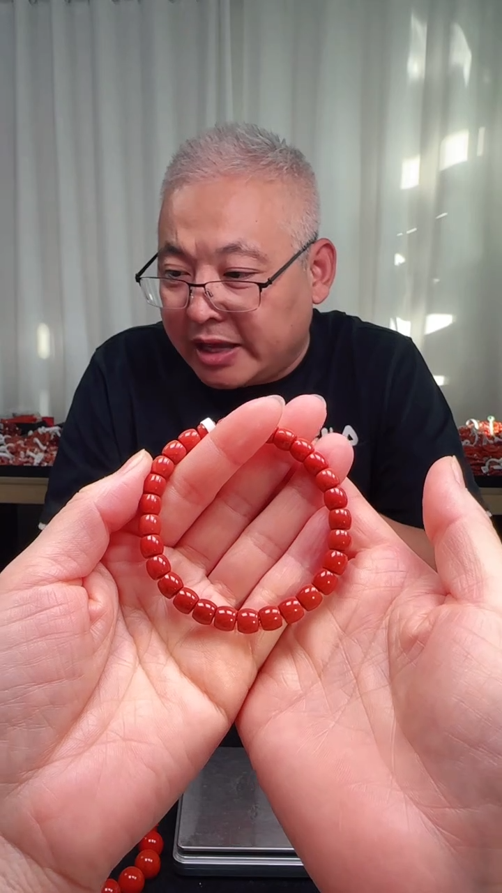 未镶嵌多样性发一件南红玛瑙7mm精工直切手串