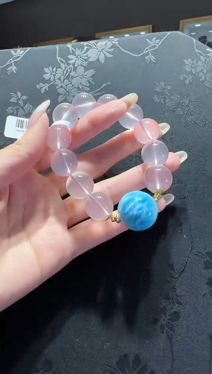 【闪购商品】水晶手串未镶嵌粉晶手串设计款