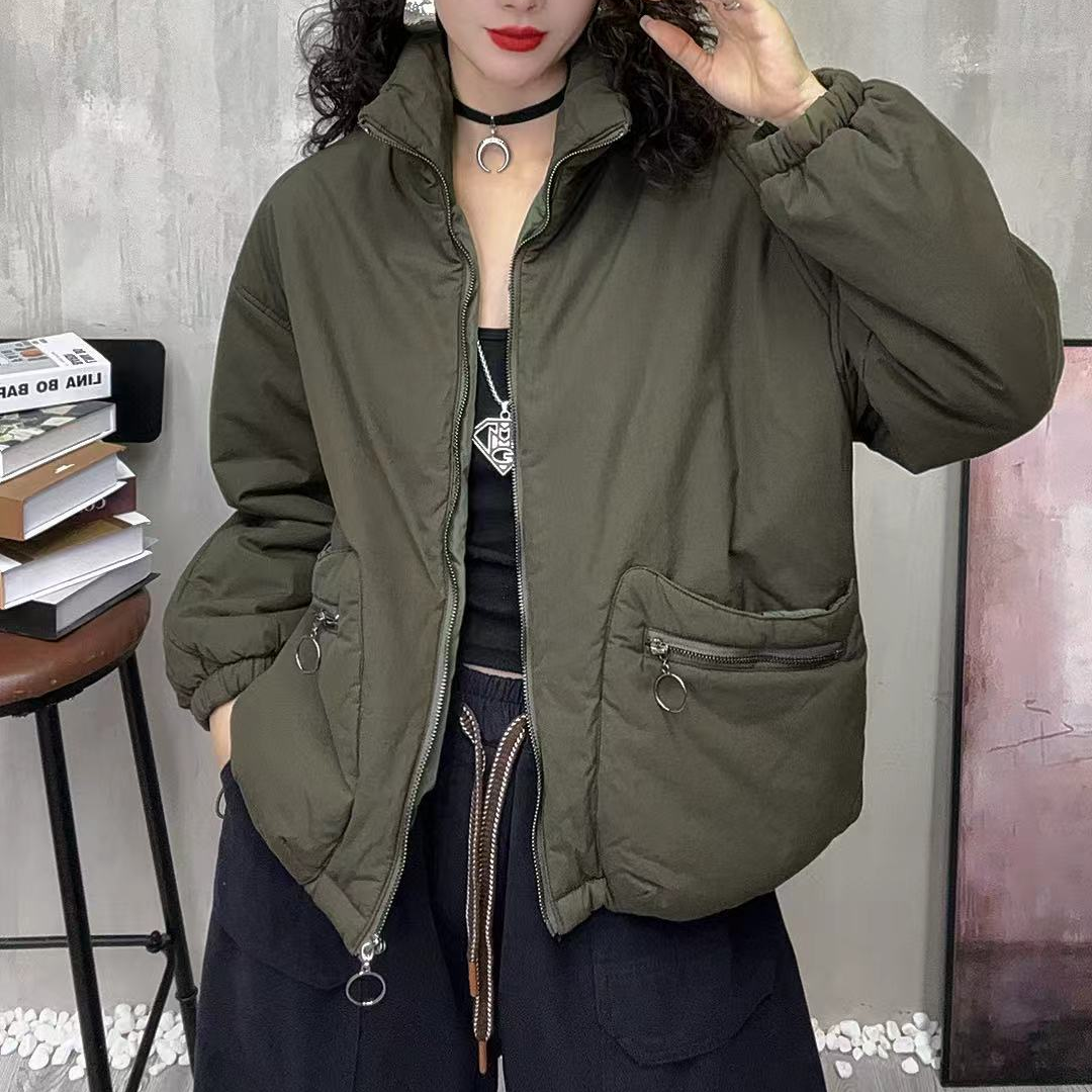 18263新款秋冬加厚休闲减龄宽松显瘦棉服外套