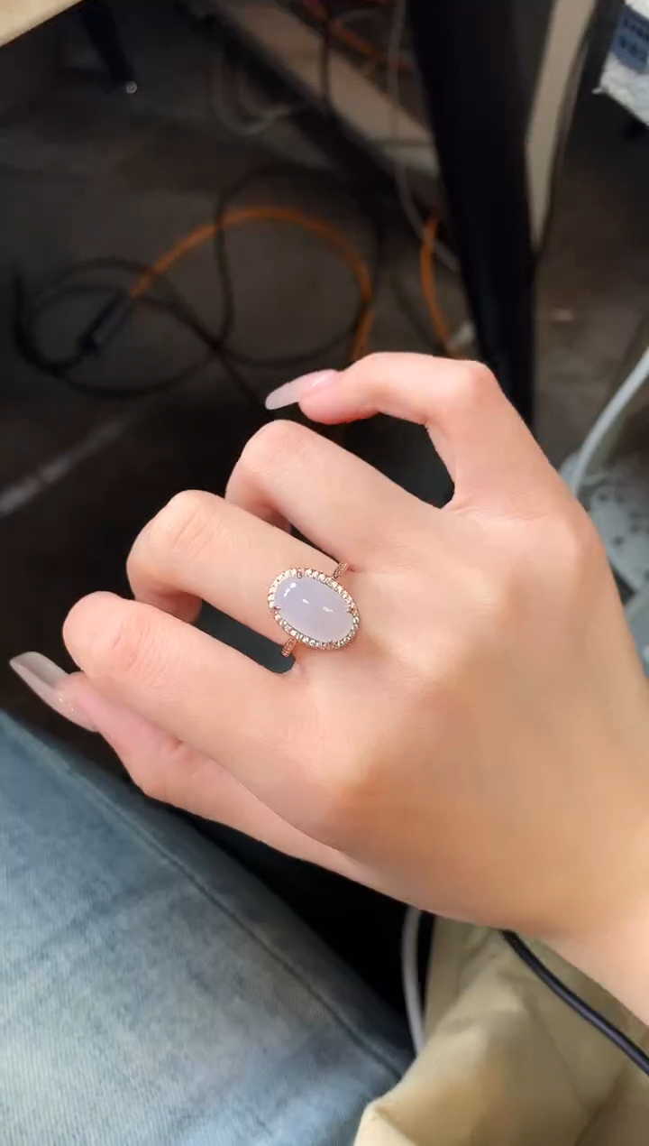 【闪购商品】翡翠戒指银S925镶嵌5675474