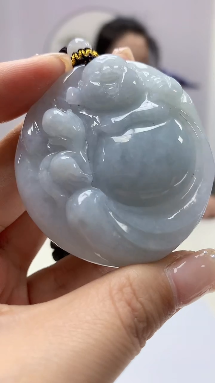 【闪购商品】定制翡翠未镶嵌4902ms-毛货佛公175