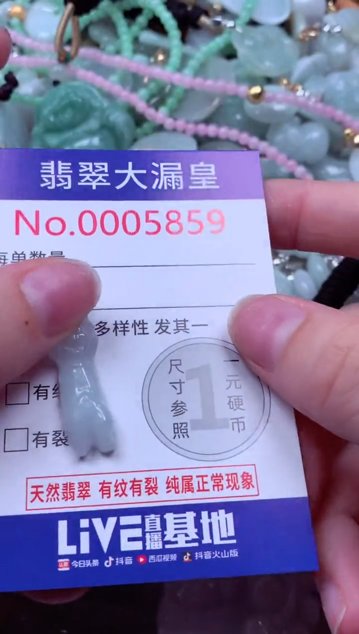 吊坠(不含链)未镶嵌翡翠5859