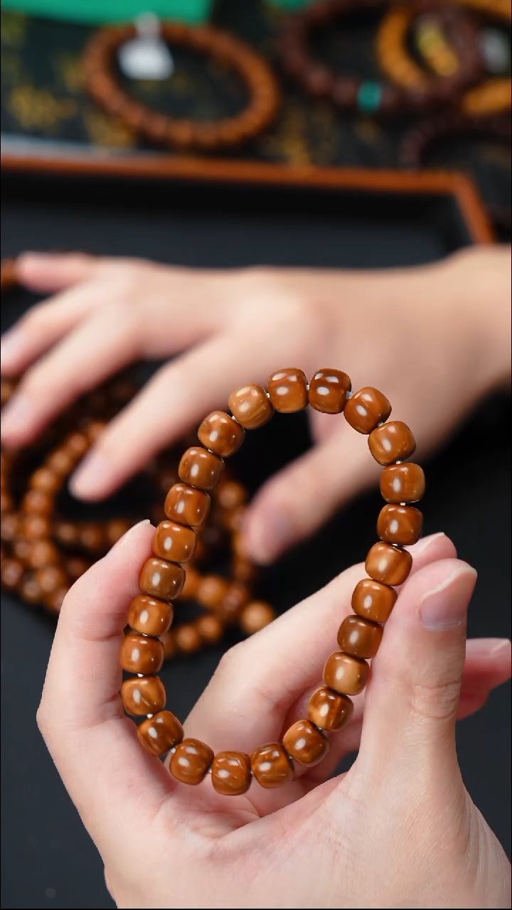 紫金鼠手串实心库克老型9