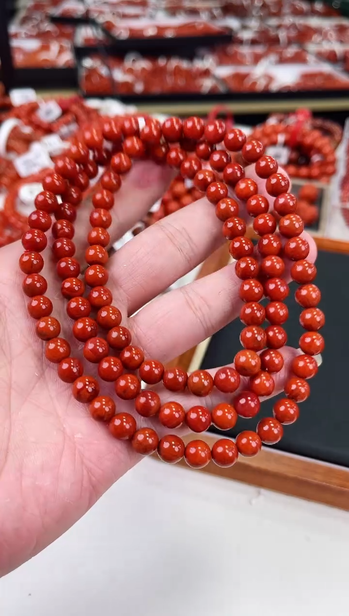 【闪购商品】南红玛瑙瓦西多圈7+未镶嵌一个/条