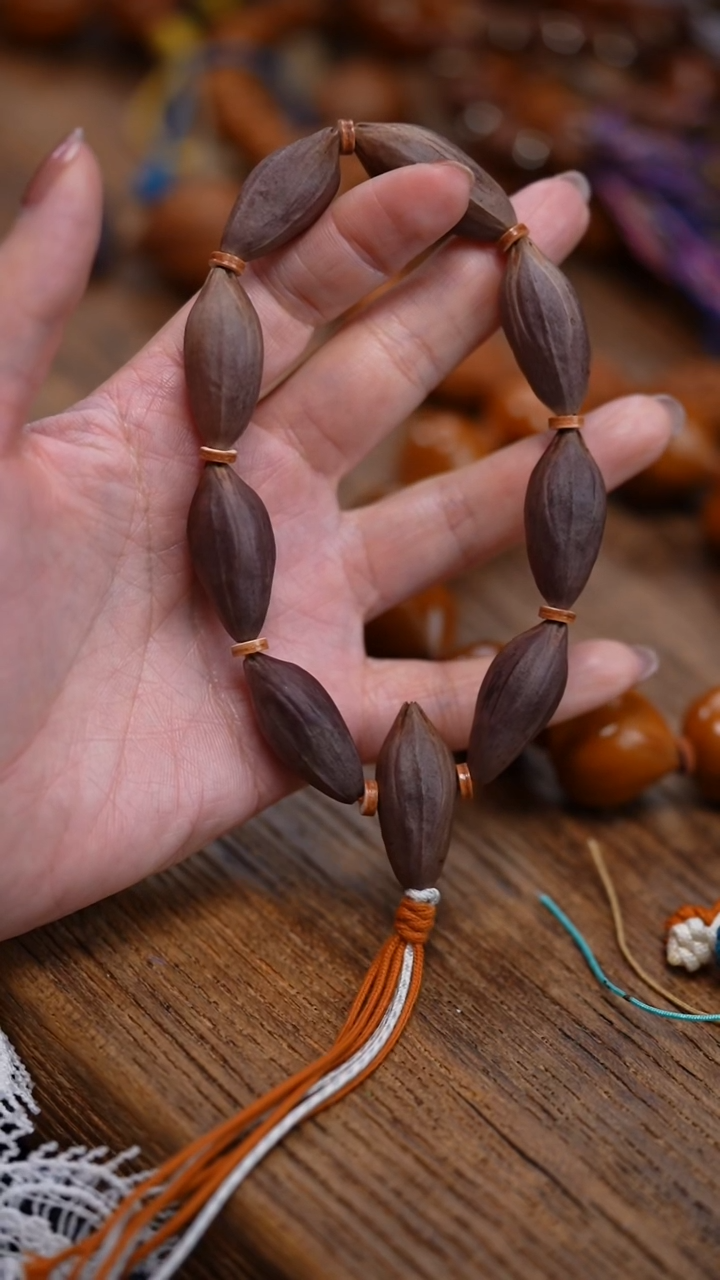 手串/手链橄榄核紫皮四花14mm(主播答应抛光款）