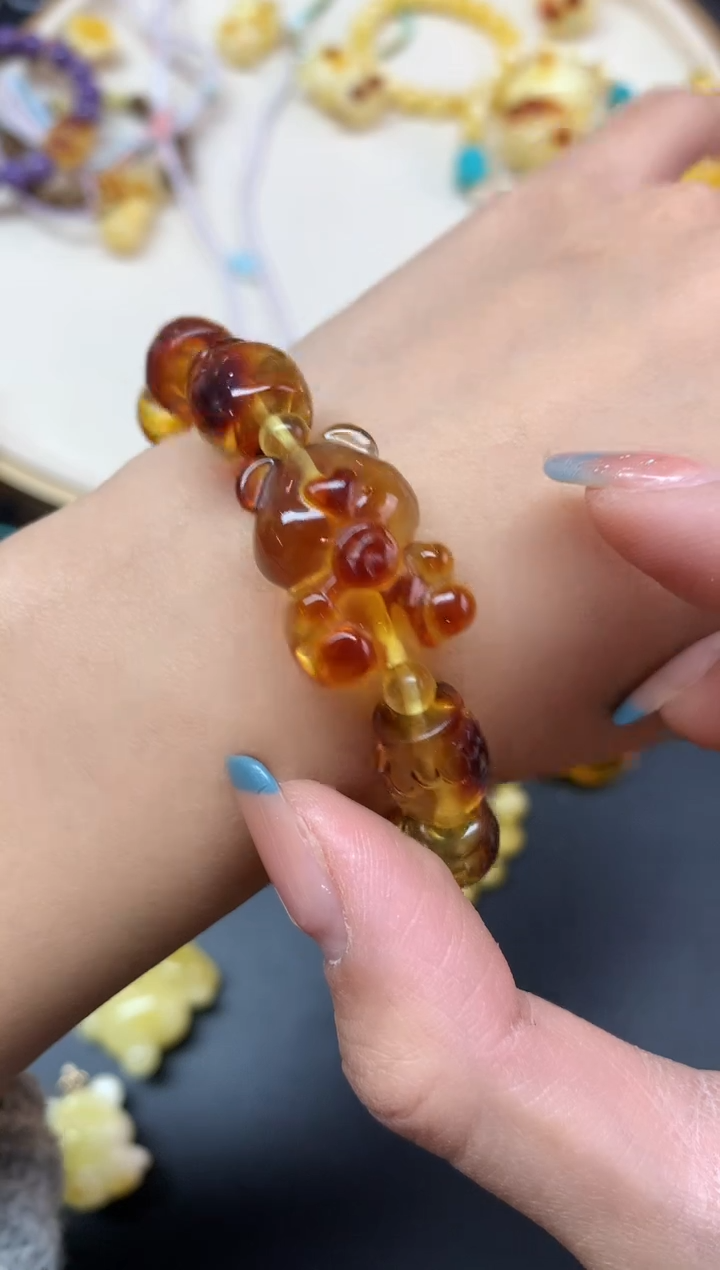 【闪购商品】蜜蜡裸石未镶嵌手串A48|1180