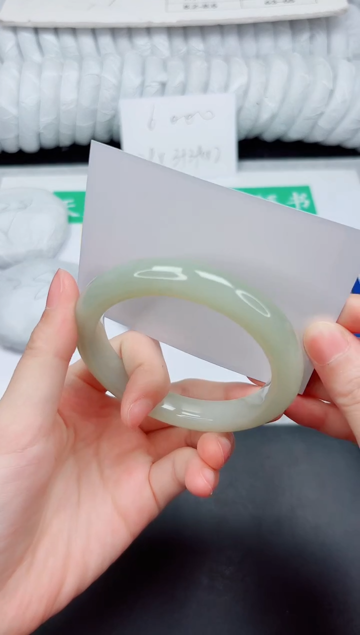 和田玉手镯未镶嵌50-56.6QS3