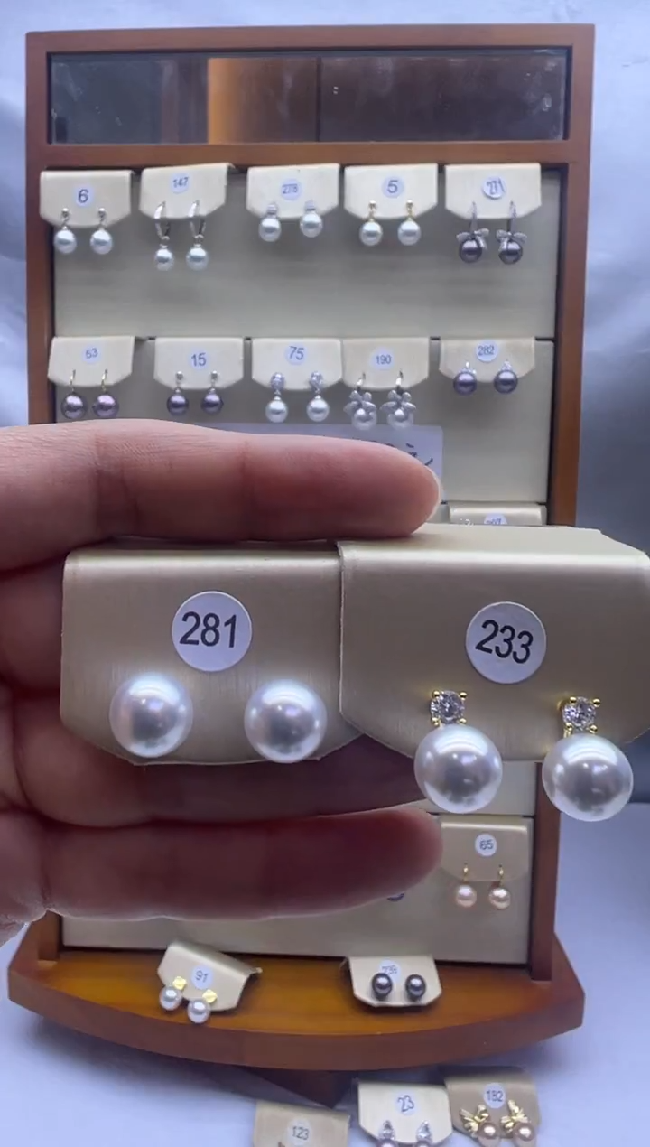 未镶嵌耳饰淡水珍珠281+233