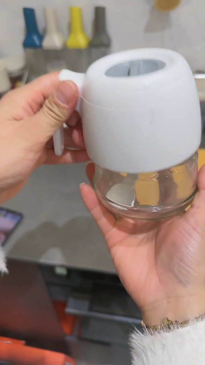 【闪购商品】瓷奶油白3个装玻璃调味罐