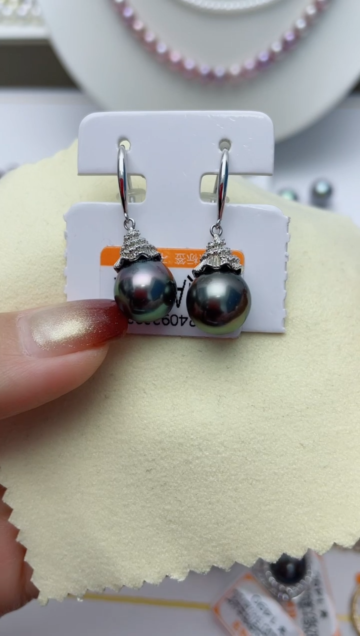 【闪购商品】海水珍珠耳饰银S925镶嵌W64