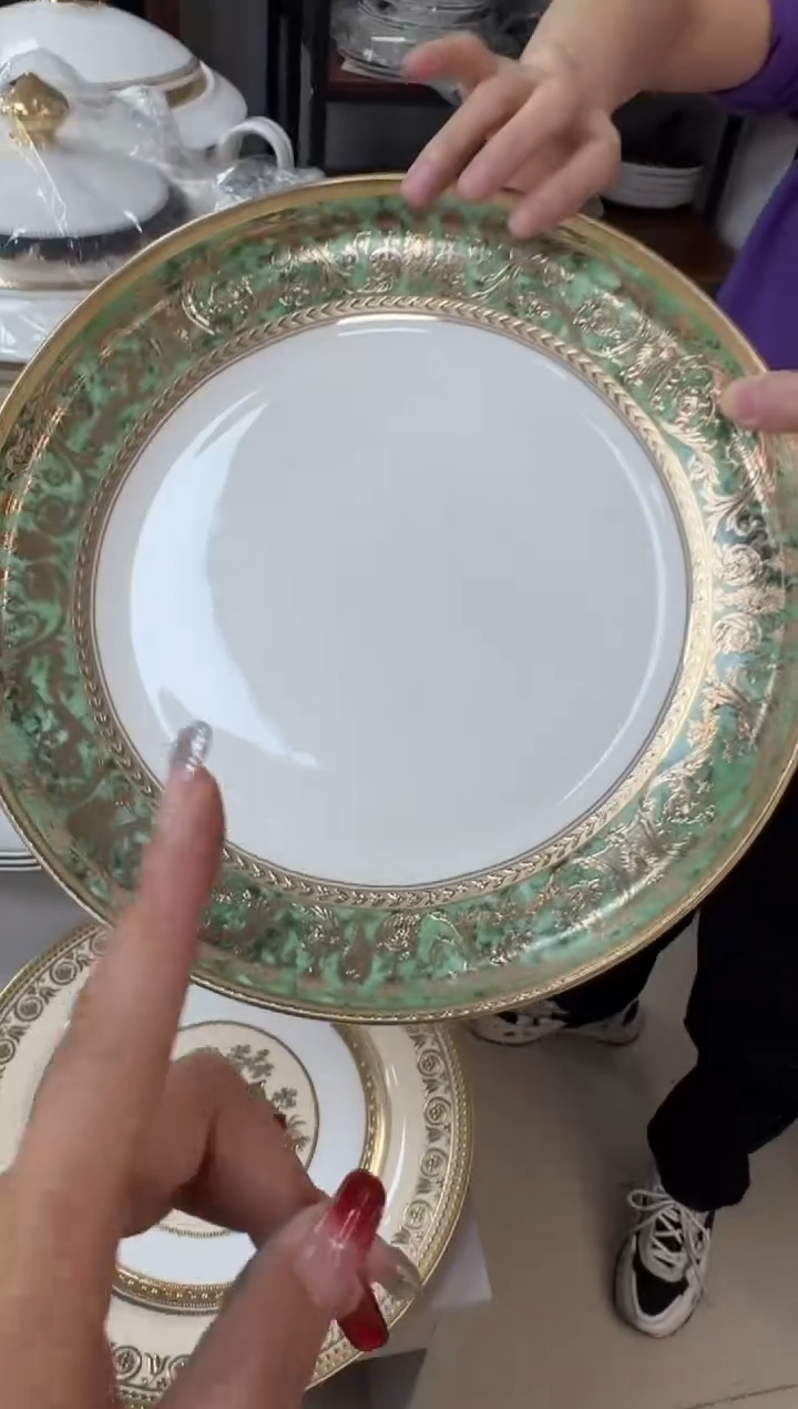 【闪购商品】瓷片12英寸窝盘 1个 瑕 最后一个