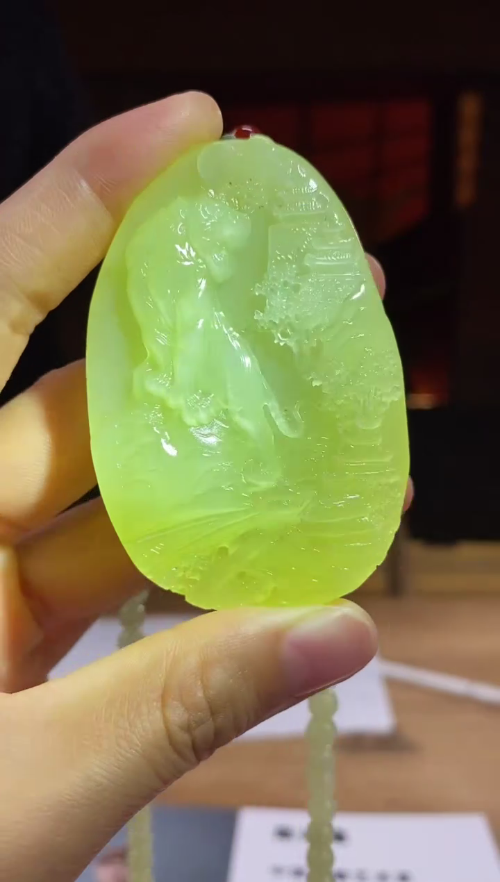 和田玉未镶嵌颈饰d766